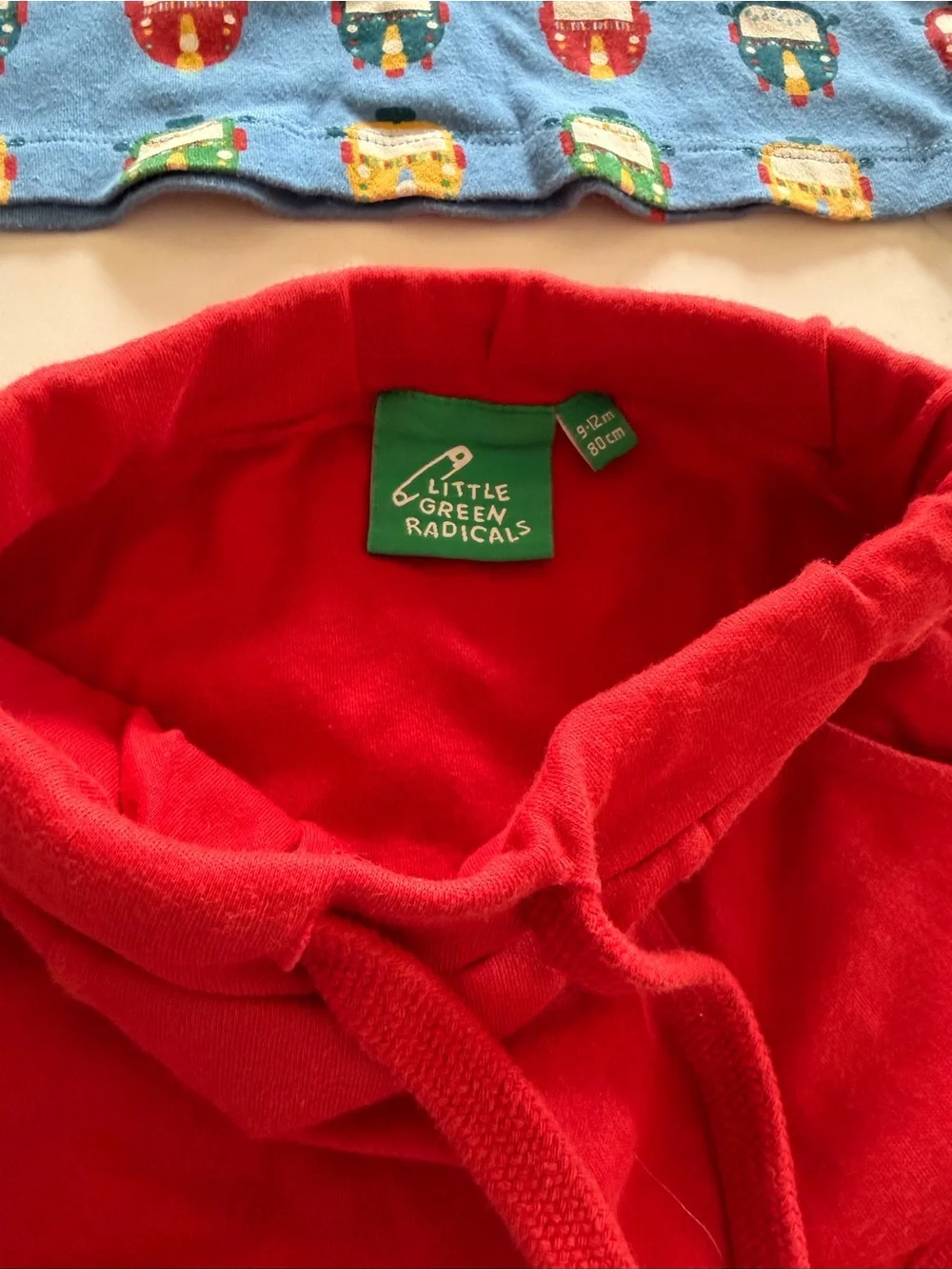 Little Green Radicals Matching Train Outfit 9-12M